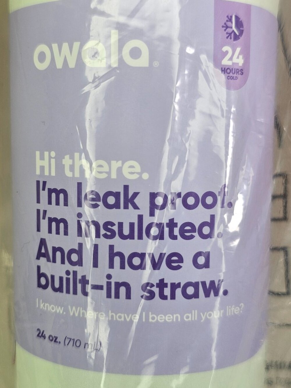 NWT Owala FreeSip Insulated Stainless Steel Water Bottle 24oz 710ml Surf's Edge - Picture 3 of 7